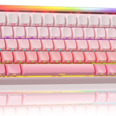 Wired Gaming Keyboard, Hall Effect Magnetic Switch Keyboard with Adjustable Actuation, Rapid Trigger Mode, 8K Hz Polling Rate, 0.125ms Latency,RGB Backlit, Side Printed PBT Keycaps