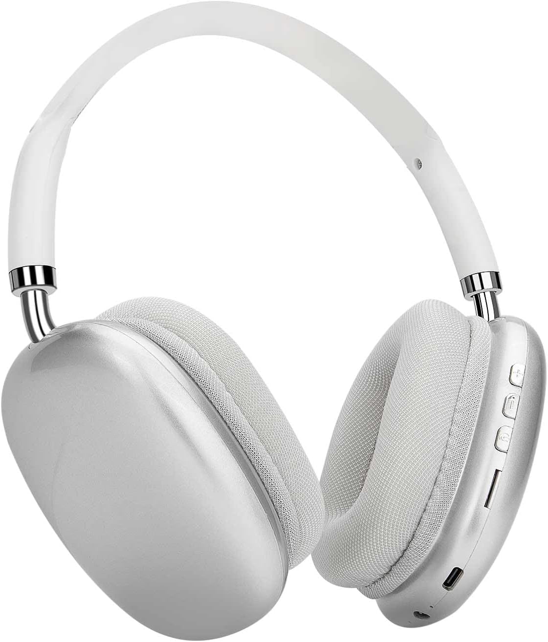 Wireless Bluetooth Over Ear Headphones Up to 28H Battery Life Headset with Microphone Gym Overhead Headphones Compatible with iOS & Android Mobile Phones, Computers, Laptop (Sliver)