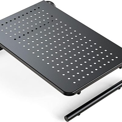 Monitor Riser for Desk, Desk Organizer,Laptop Shelf w/Vented for Screen, Computer Stand for PC, Printer, for Home & Office