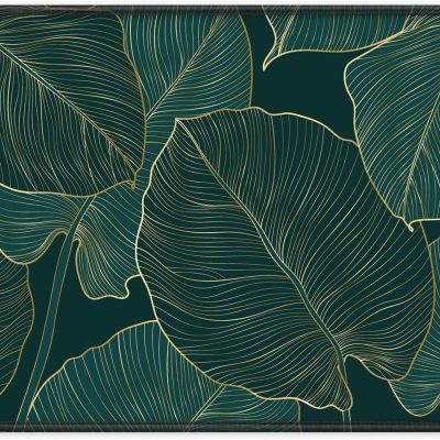 Mouse Pad with Stitched Edge Premium Textured Smooth Precise Operation Waterproof Washable Non-Slip Rubber Base Desktop Protection Mat, 10.2×8.3×0.12 inches, Palm Texture